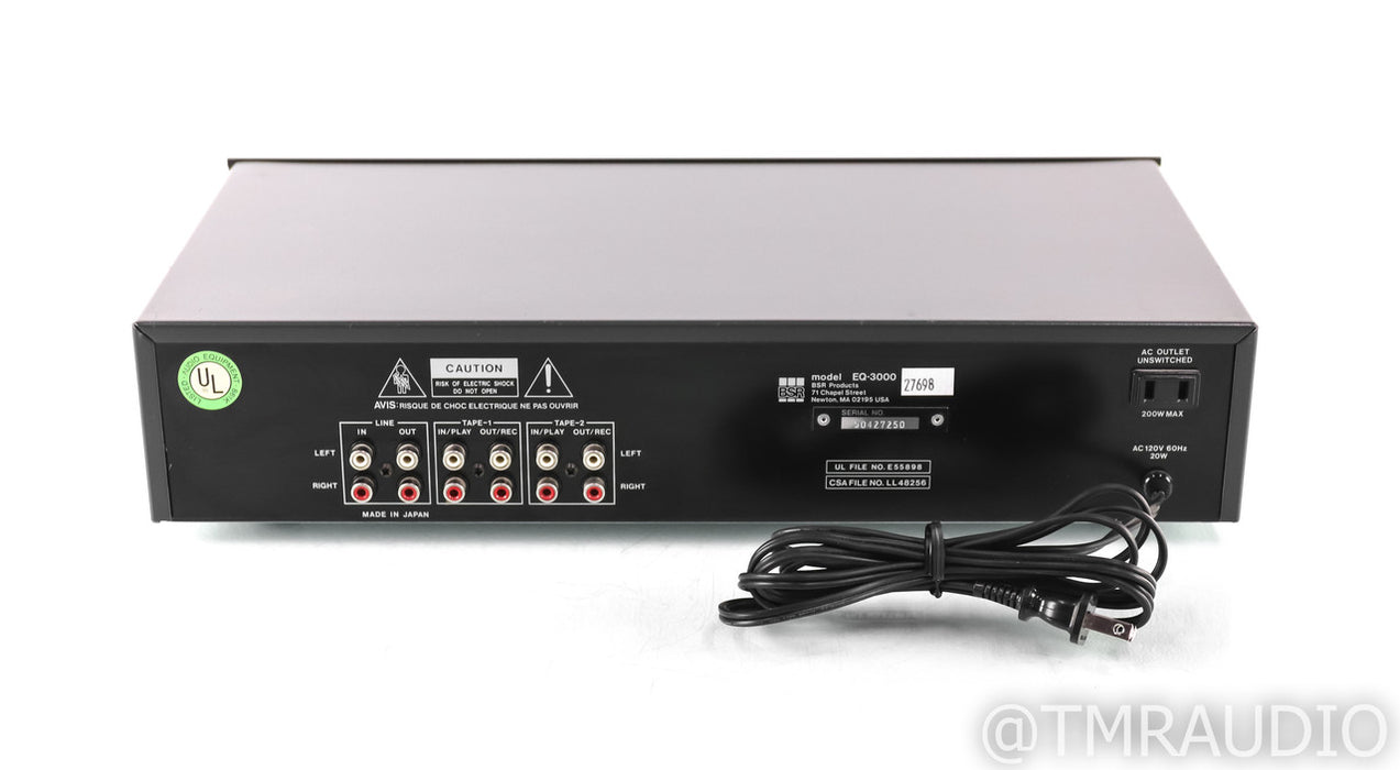 BSR EQ-3000 Stereo Equalizer / Spectrum Analyzer; EQ3000; 10-Band