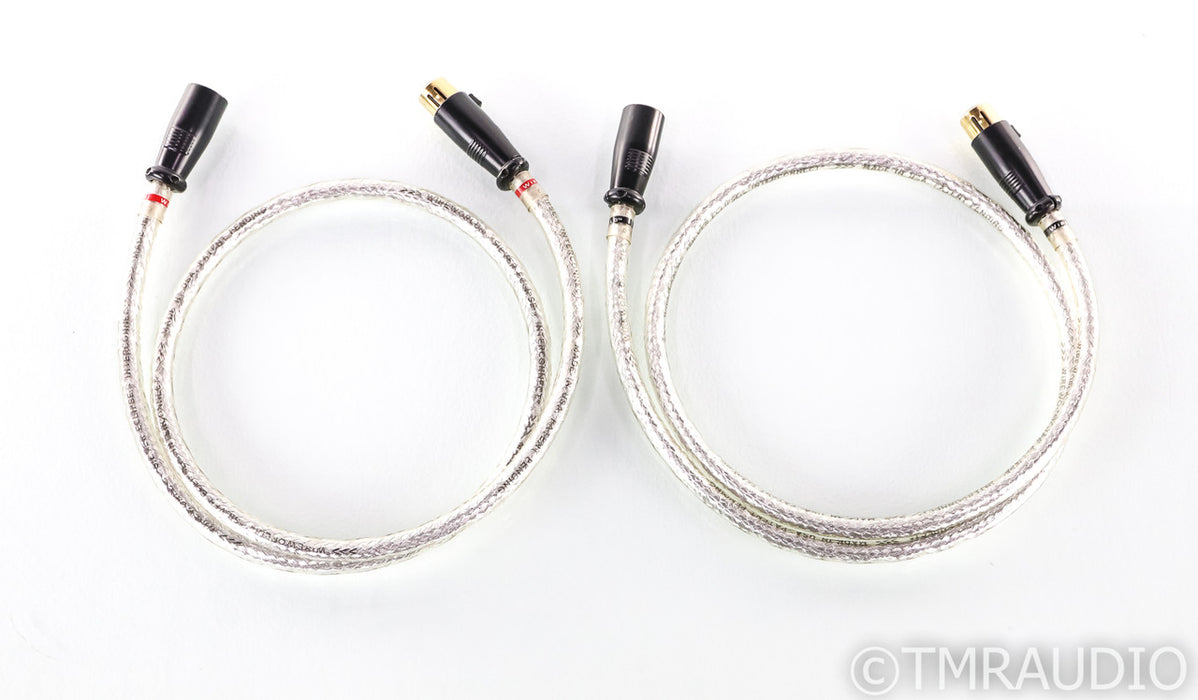 Wireworld Silver Eclipse XLR Cables; 1m Pair Balanced Interconnects