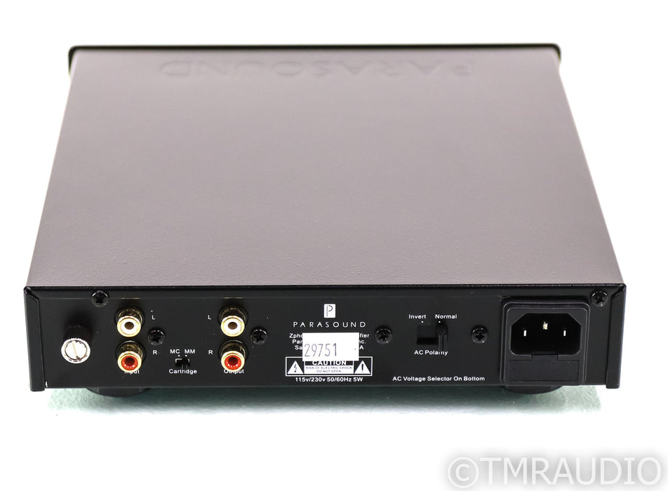 Parasound Zphono MM / MC Phono Preamplifier; Black
