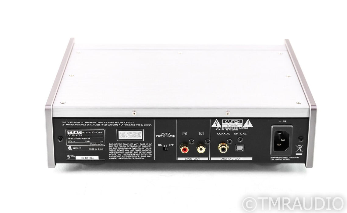 Teac PD-501HR CD Player; PD501HR; Remote