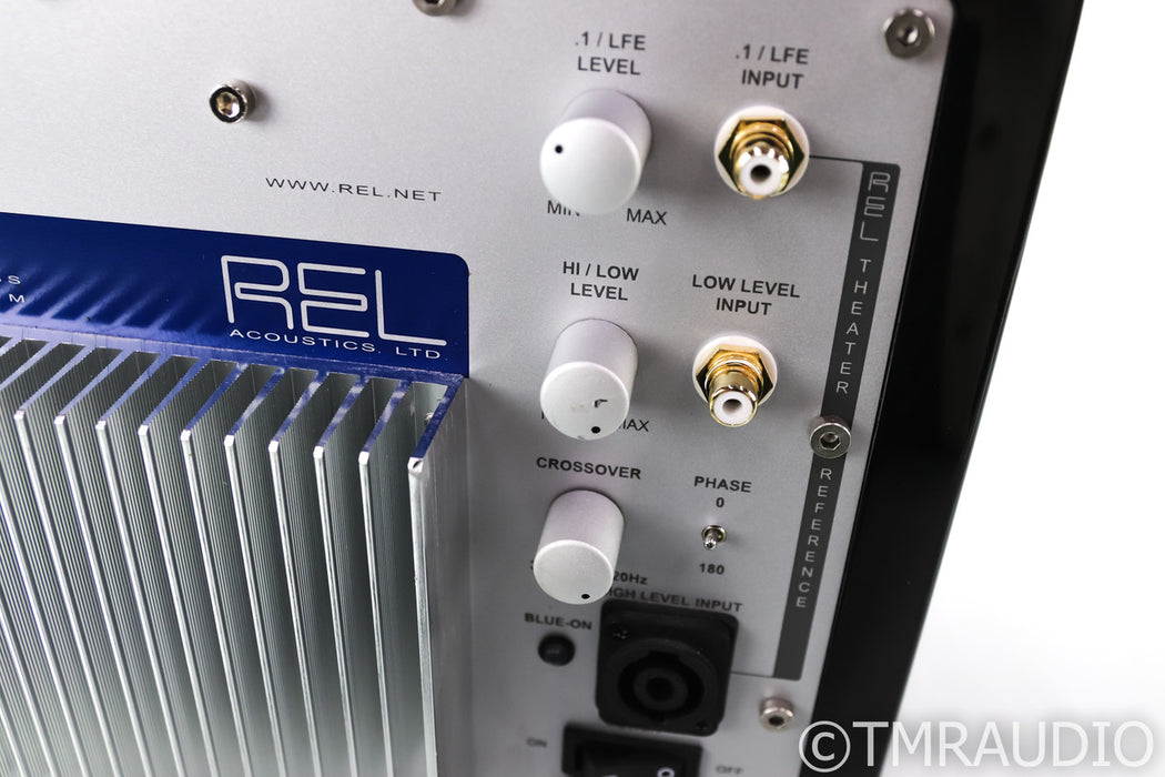 REL T5 8" Powered Subwoofer; Gloss Black; T-5
