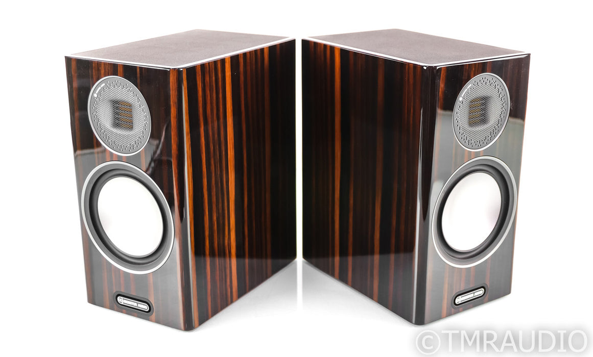 Monitor Audio Gold 100 5G Bookshelf Speakers; Piano Ebony Pair; 5th Gen