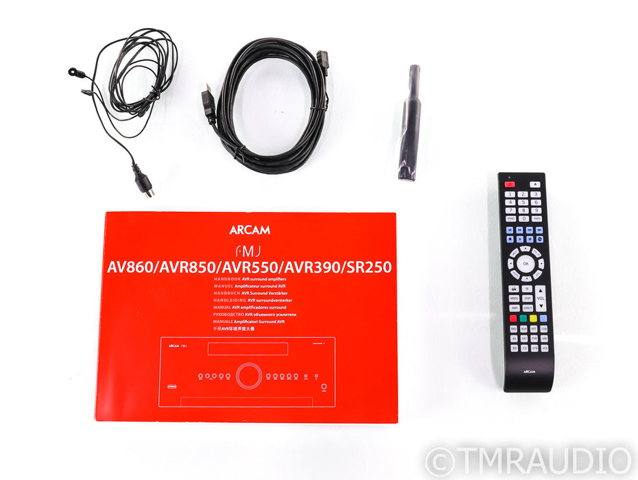 Arcam FMJ AVR390 7.2 Channel Home Theater Receiver; AVR-390; Remote; 4K UHD