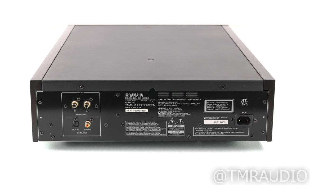 Yamaha CD-S1000 SACD / CD Player; CDS1000