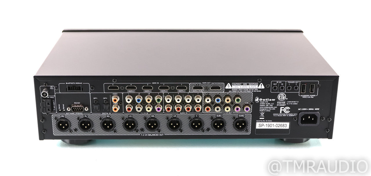 Outlaw Audio Model 976 7.1 Channel Home Theater Processor; 4K UHD; HDR; Remote