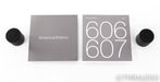 B&W 607 Bookshelf Speakers; White Pair