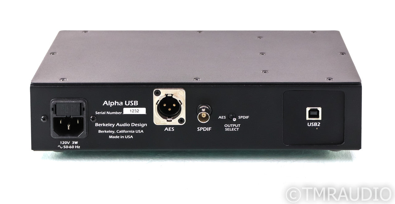 Berkeley Audio Design Alpha USB Digital Interface; USB to S/PDIF / AES Converter