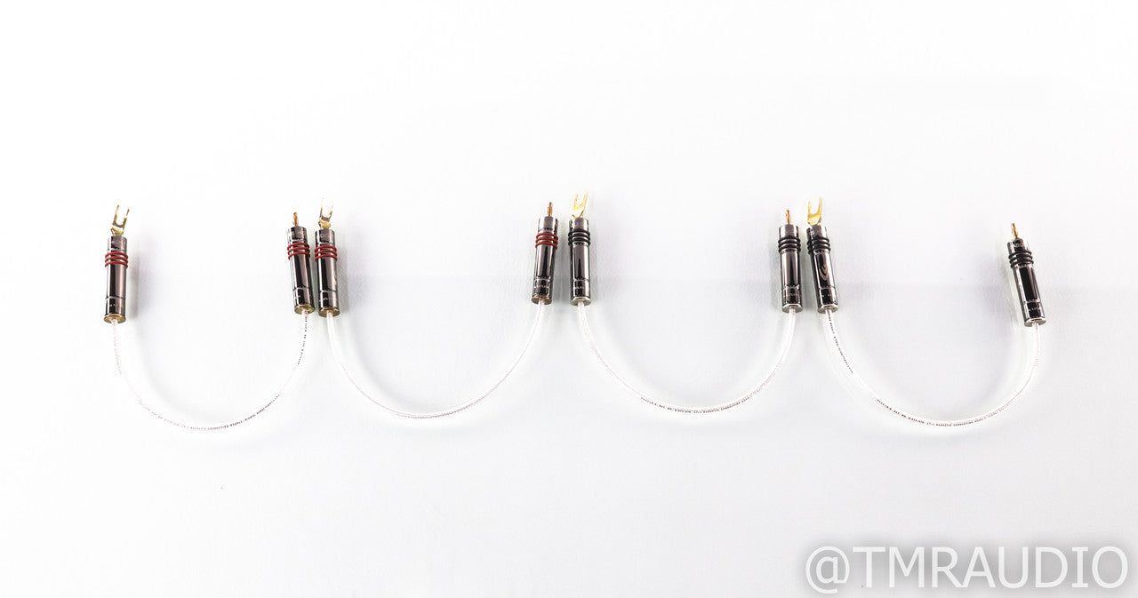 High Fidelity Cables CT-1 Level 1 Speaker Jumper Cables; 18" Pair; CT1