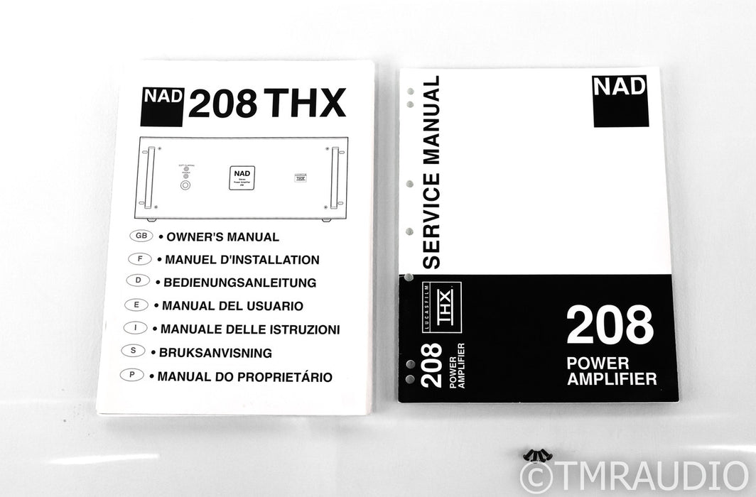 NAD 208THX Stereo Power Amplifier; Black