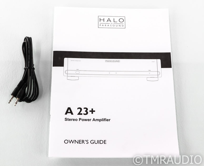 Parasound Halo A23+ Stereo Power Amplifier; A-23 Plus; Black