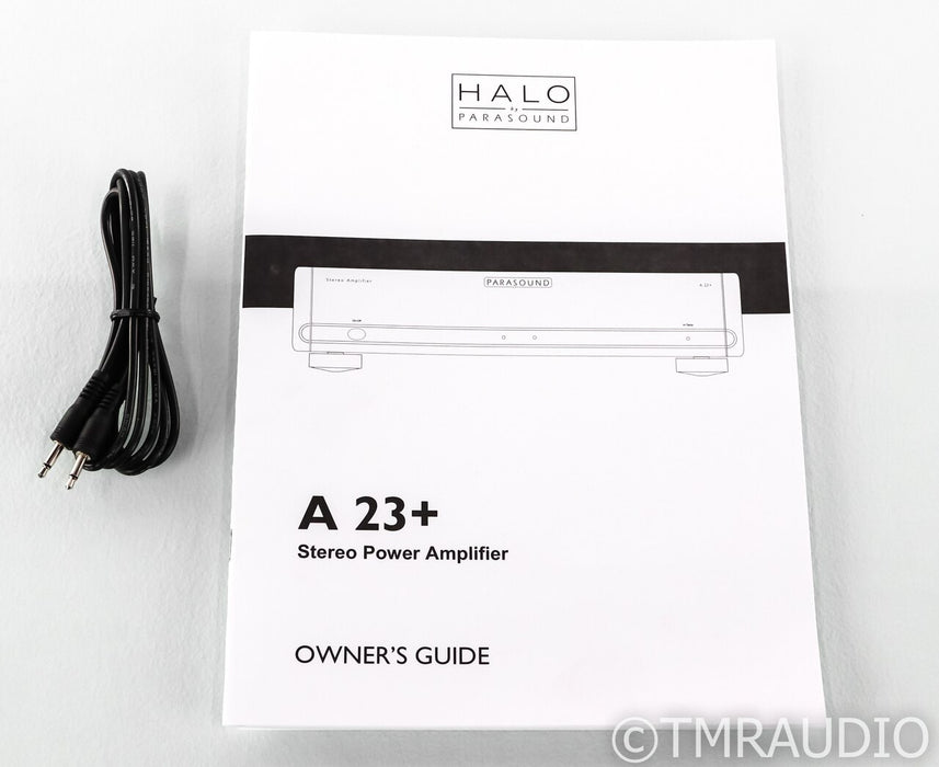 Parasound Halo A23+ Stereo Power Amplifier; A-23 Plus; Black