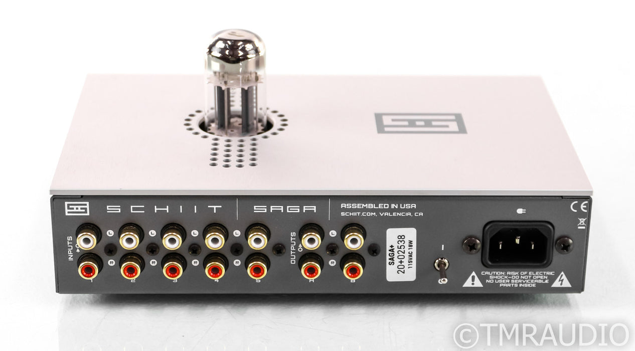 Schiit Saga+ Stereo Hybrid Tube Preamplifier; Silver; Remote