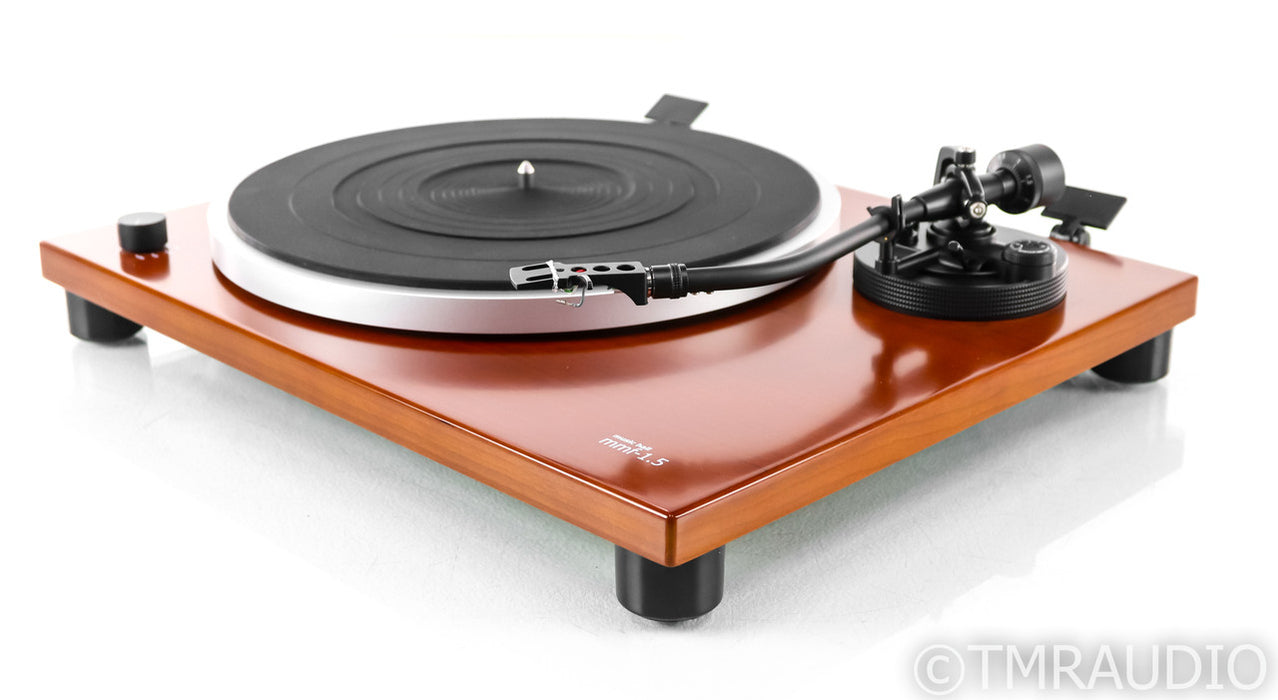 Music Hall MMF-1.5 Belt Drive Turntable; MMF1.5; Cherry (No Cartridge)
