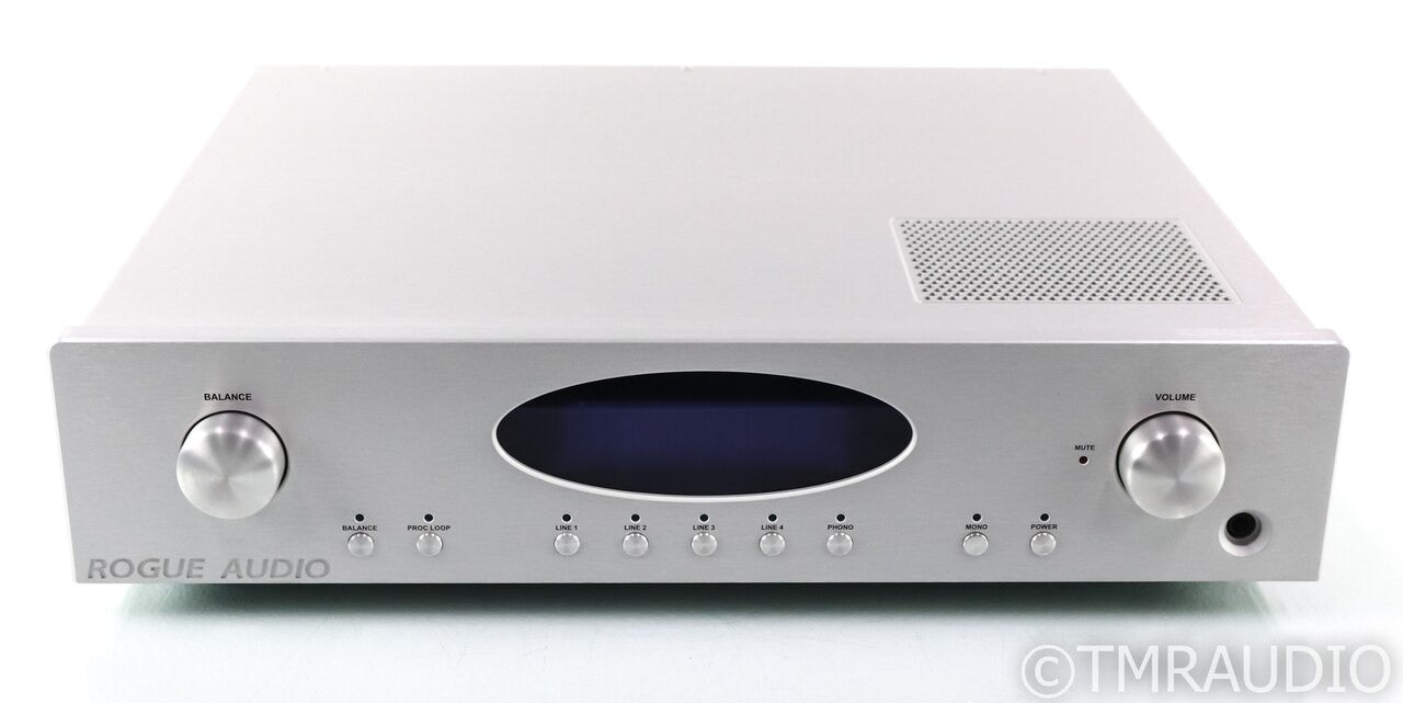 Rogue Audio RP-5 Stereo Tube Preamplifier; RP5; MM/MC Phono; Silver; Remote