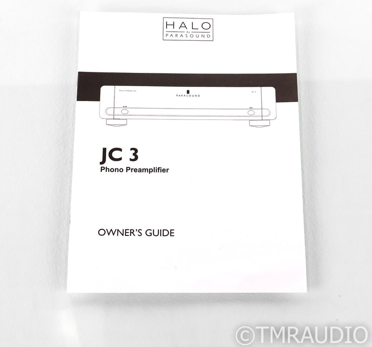 Parasound Halo JC3 MM / MC Phono Preamplifier; JC-3; Silver