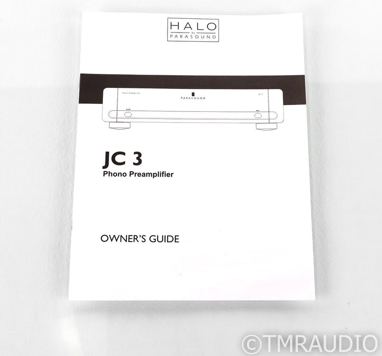 Parasound Halo JC3 MM / MC Phono Preamplifier; JC-3; Silver