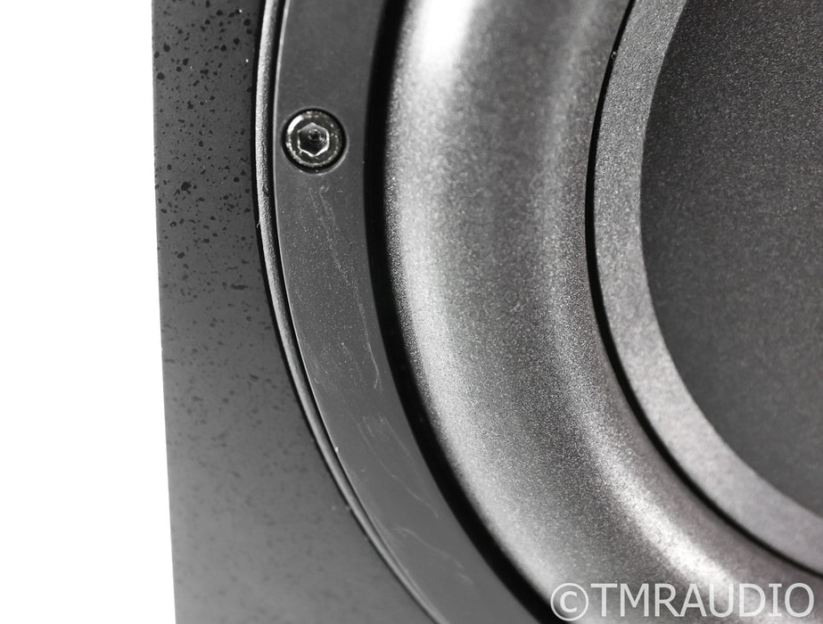 REL Q201E 10" Powered Subwoofer; Black; Q-201E (Upgraded Spikes)