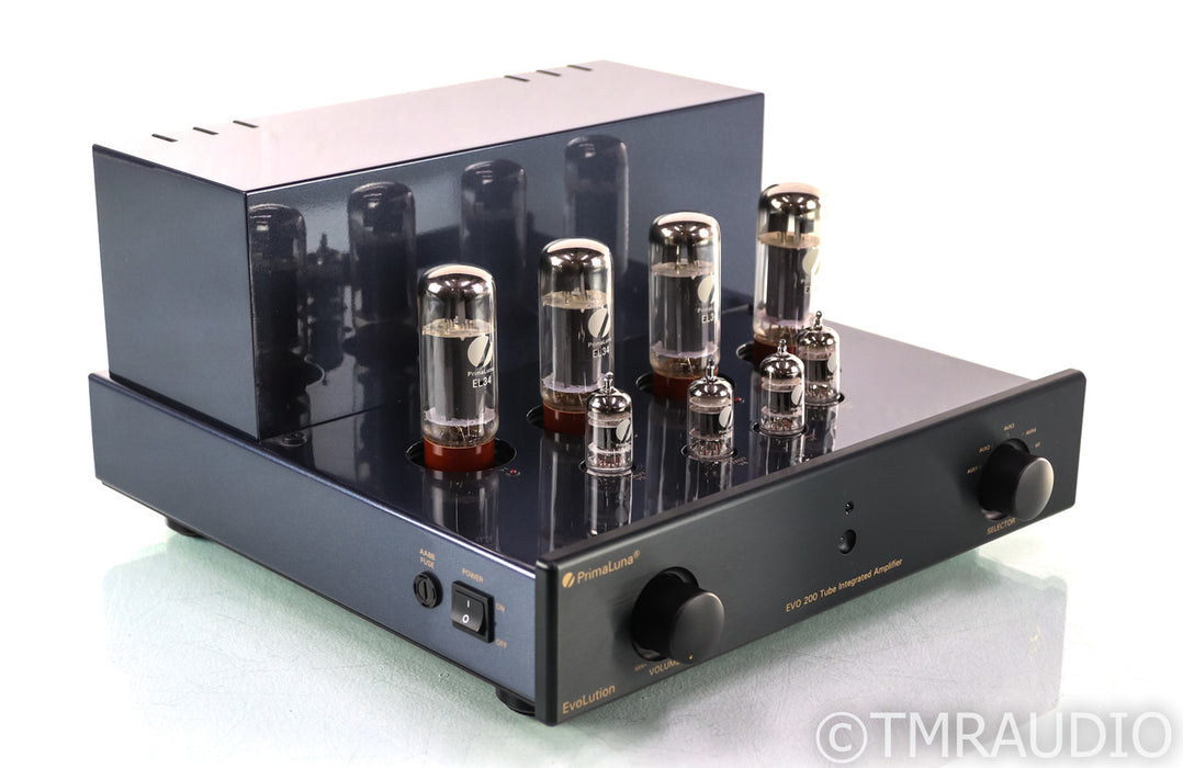 PrimaLuna EVO 200 Stereo Integrated Tube Amplifier; EVO200; Black; Remote - Mint