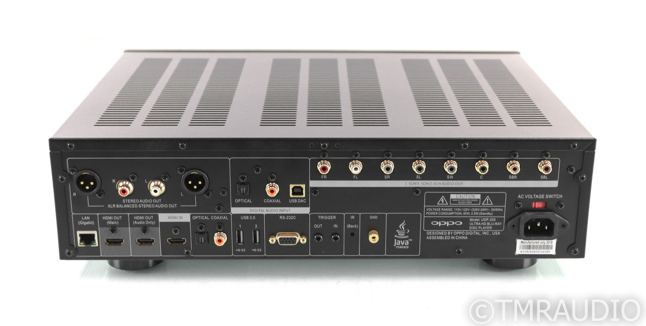 Oppo UDP-205 Ultra HD Universal Blu-Ray Disc Player; UDP205; Remote