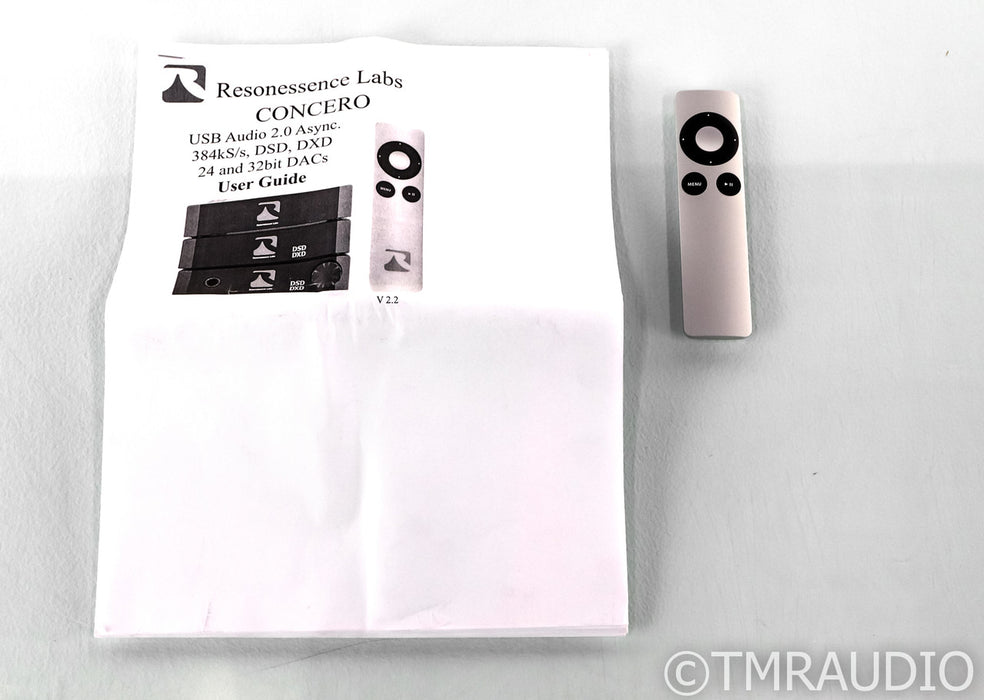 Resonessence Labs Concero DAC; D/A Converter; DSD / DXD; Remote