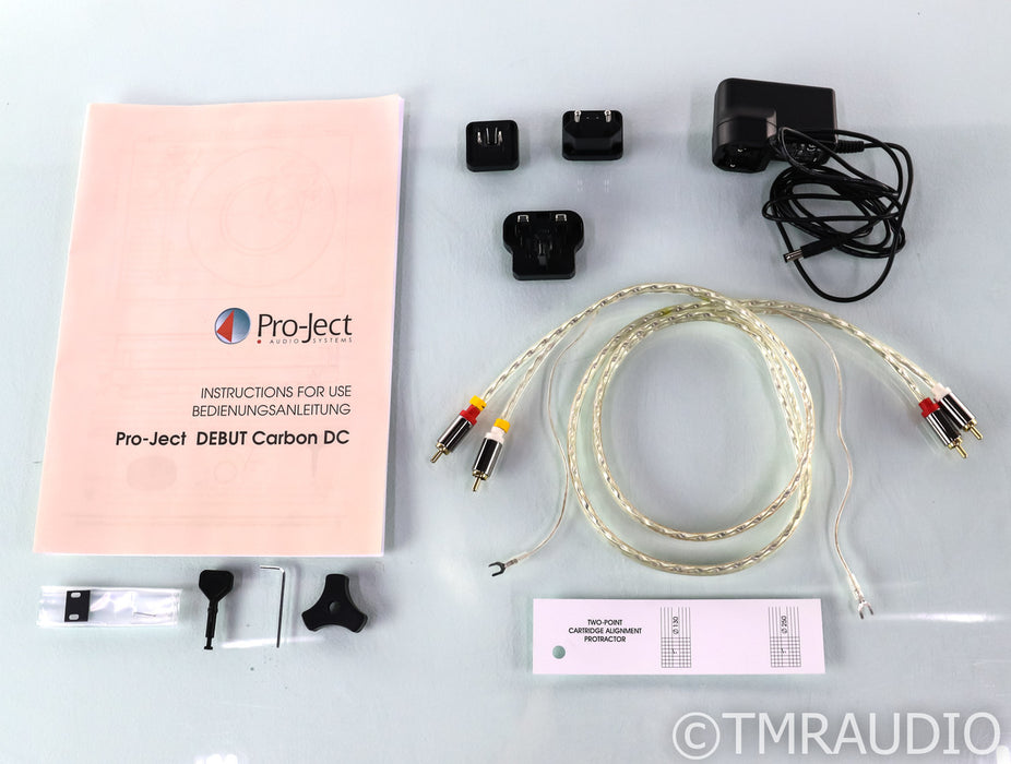 Pro-Ject Debut Carbon DC Belt Drive Turntable; Black; Ortofon 2M Red Cartridge