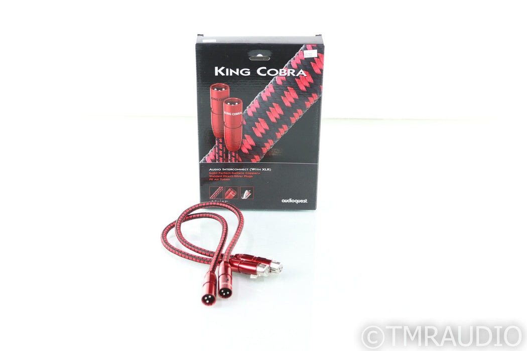 AudioQuest King Cobra XLR Cables; .5m Pair Balanced Interconnects