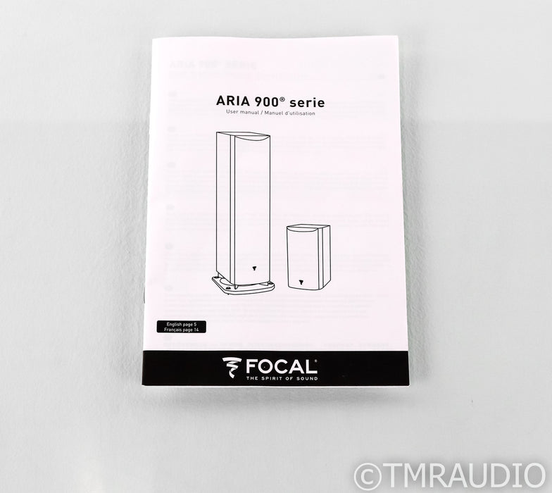 Focal Aria 905 Bookshelf Speakers; Walnut Pair
