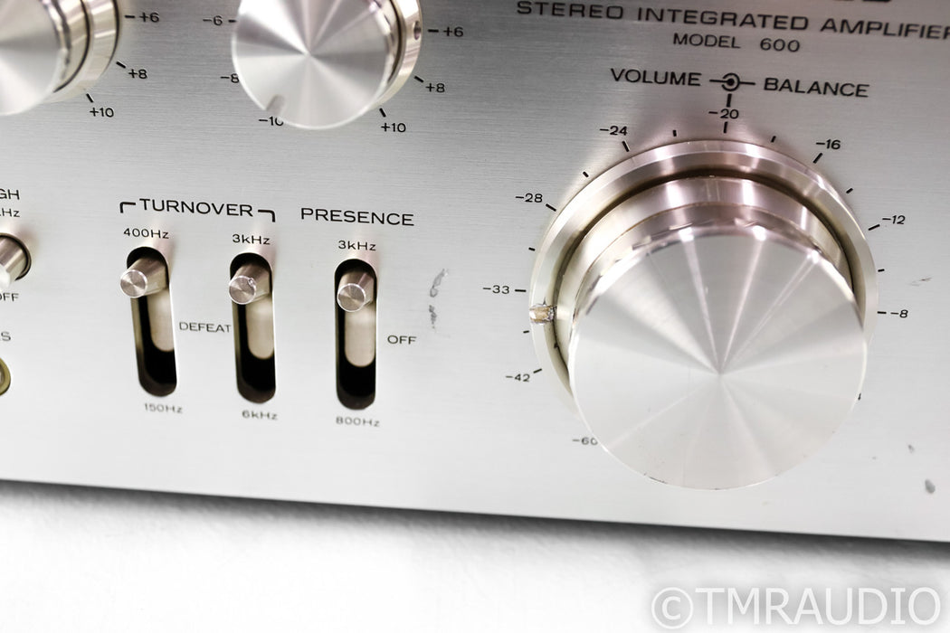 Kenwood Model 600 Vintage Stereo Integrated Amplifier; MM Phono