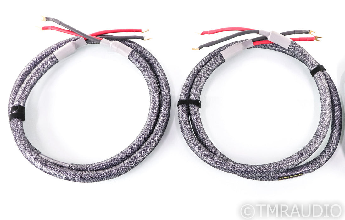 Acoustic Zen Absolute Zero Crystal Silver Speaker Cables; 8ft Pair