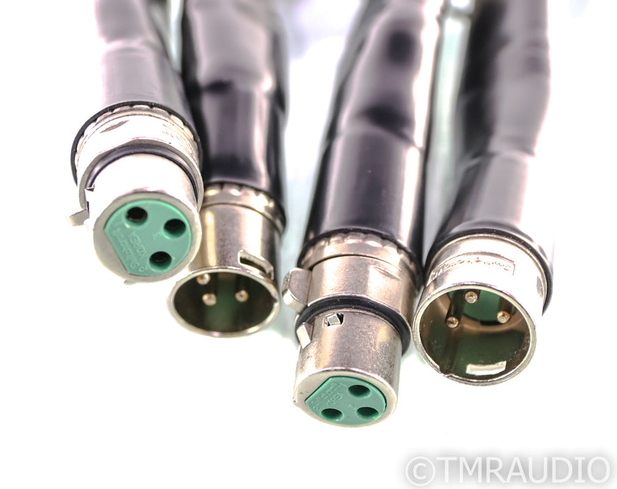 Virtual Dynamics Nite Platinum XLR Cables; 1m Pair Balanced Interconnects