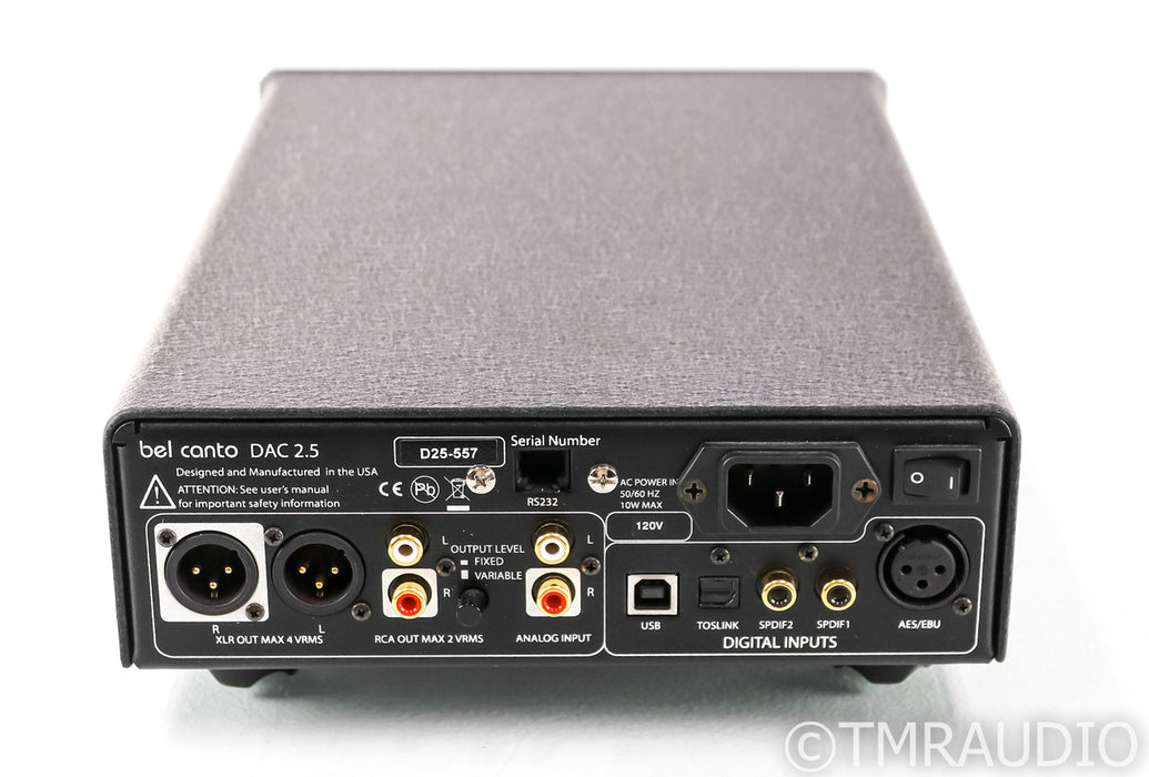 Bel Canto e.One DAC2.5 DAC / Preamplifier; USB; D/A Converter; Remote