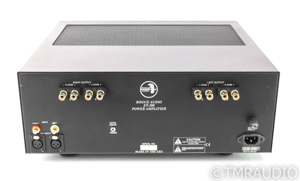 Rogue Audio Stereo 100 Stereo Tube Power Amplifier; ST-100; Silver