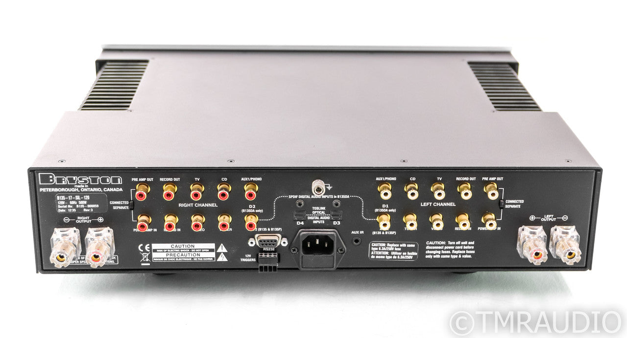 Bryston B135-SST2 Stereo Integrated Amplifier; B135SST2; Remote; Silver; 17"