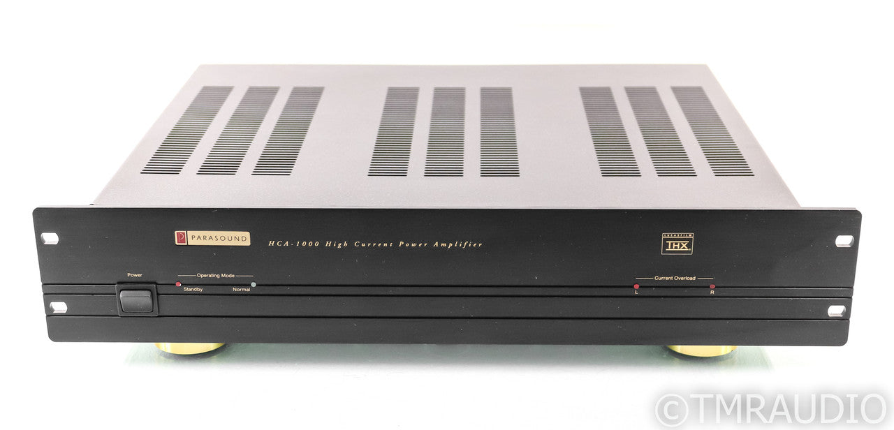 Parasound HCA 1000 Stereo Power Amplifier; HCA1000; Black