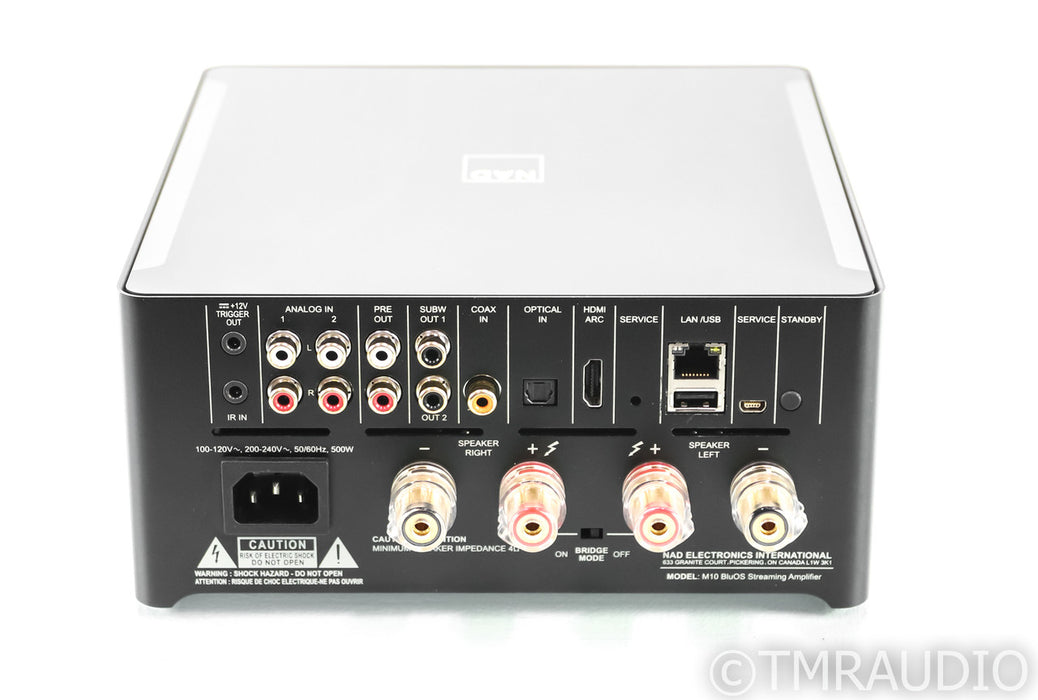 NAD M10 Stereo Integrated Amplifier; Network Streamer; Black; Remote