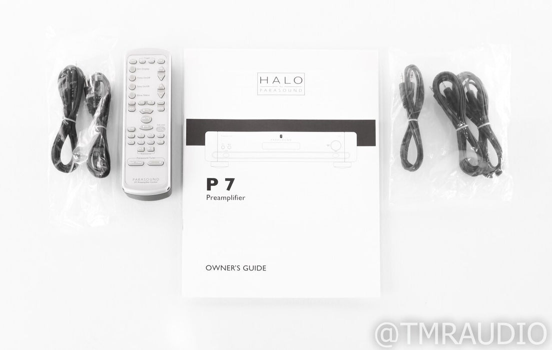 Parasound Halo P7 7.1 Channel Preamplifier; P-7; MM/MC Phono; Remote
