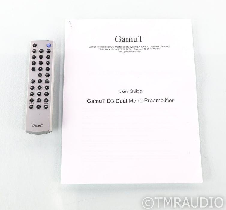 GamuT D3 Dual Mono Preamplifier; D-3; Remote