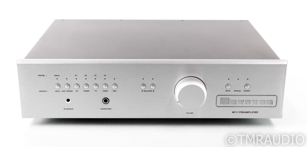 Bryston BP17 Stereo Preamplifier; BP-17; Silver; 17"
