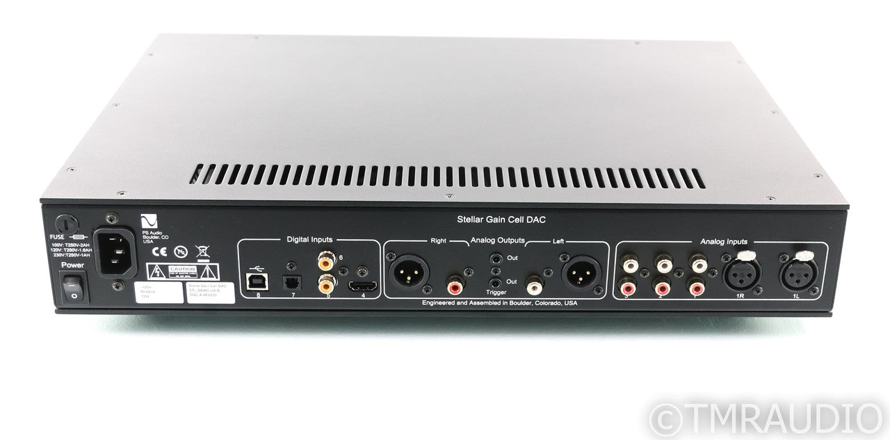 PS Audio Stellar Gain Cell DAC; D/A Converter; Black; Remote (Used) (1/1)