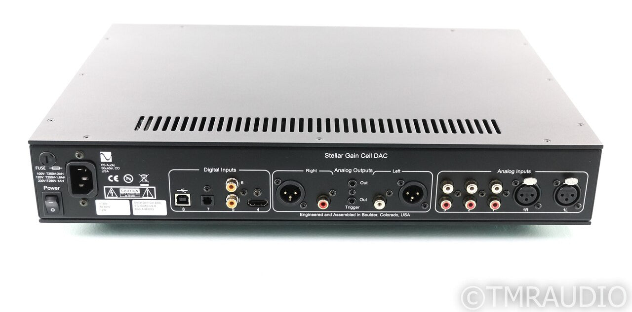 PS Audio Stellar Gain Cell DAC; D/A Converter; Black; Remote (Used) (1/1)
