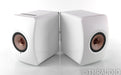 KEF LS50 Wireless Bookshelf Speakers; LS50W; White / Copper Pair
