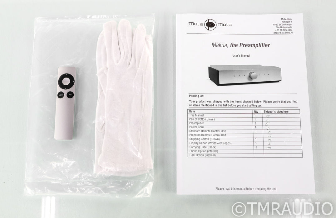 Mola Mola Makua Stereo Preamplifier; Remote