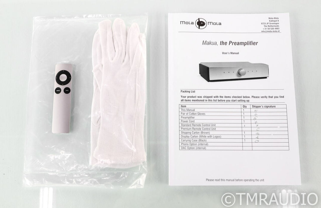 Mola Mola Makua Stereo Preamplifier; Remote