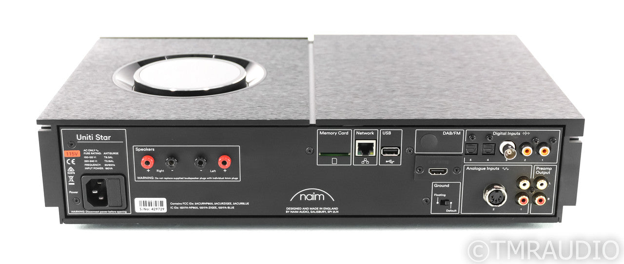 Naim Uniti Star Stereo Integrated Amplifier; CD / Network Player; Black; Remote