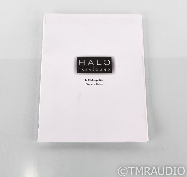 Parasound Halo A23 Stereo Power Amplifier; A-23; Black
