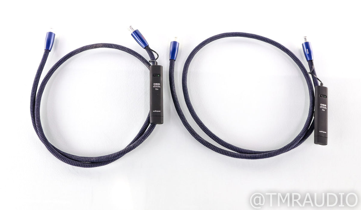 Audioquest Water XLR Cables; 1.5m Pair Balanced Interconnects; 72v DBS