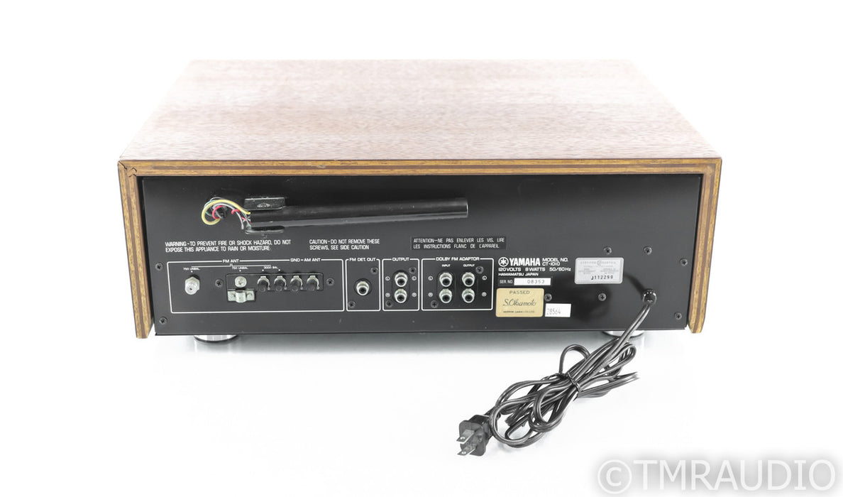 Yamaha CT-1010 Vintage AM / FM Tuner; Walnut; CT1010