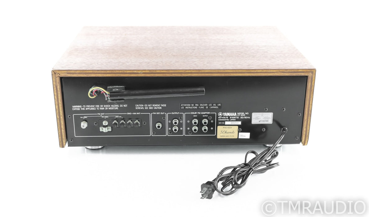 Yamaha CT-1010 Vintage AM / FM Tuner; Walnut; CT1010
