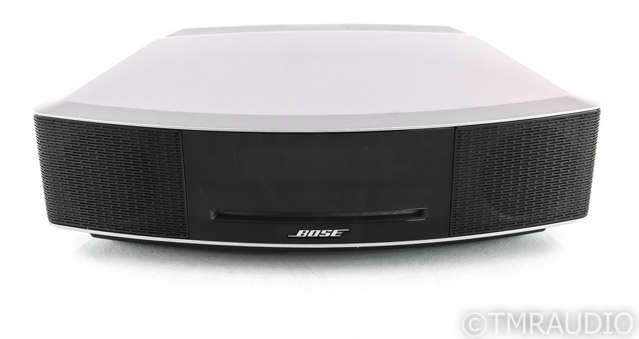 Bose Wave Music System IV Powered Speaker; CD Player; AM/FM; Silver; Remote