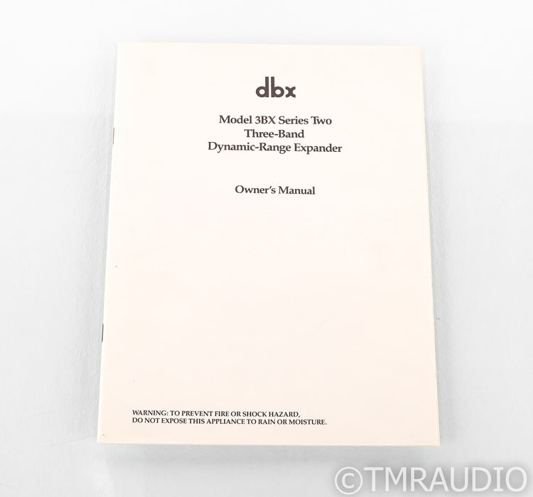 DBX 3BX Series Two Vintage Dynamic Range Expander; 3-BX Mk II